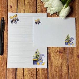 Juego de escritura A5 de Gonk Gift, correo postal, Happy Post, amigo por correspondencia, papelería personalizada, juego de cartas, papel y sobres para escribir A5, papel para notas