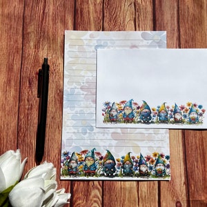 Set da scrittura Rainbow Gonk A5, posta ordinaria, Happy Post, Penpal, cancelleria personalizzata, set di lettere, set da scrittura A5, buste, carta per appunti