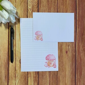 Gonk Toadstool A5 Writing Set, posta ordinaria, Happy Post, Penpal, cancelleria personalizzata, set di lettere, carta da lettere e buste A5, carta per appunti