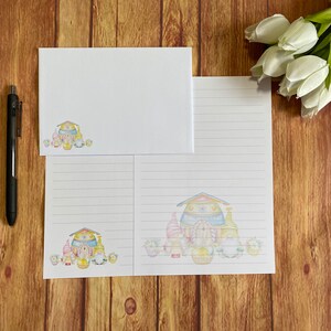 Set da scrittura A5 di Easter Gonk House, posta ordinaria, Happy Post, Penpal, cancelleria personalizzata, set di lettere, carta da scrittura e buste A5, carta per appunti