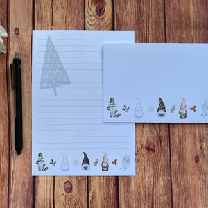 Juego de escritura Winter Gonks A5, correo postal, Happy Post, amigo por correspondencia, papelería personalizada, juego de cartas, papel y sobres para escribir A5, papel para notas