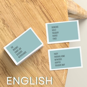 Download & Print - Word Cards English - General concepts cards V1 - 30 seconds - PDF to Print