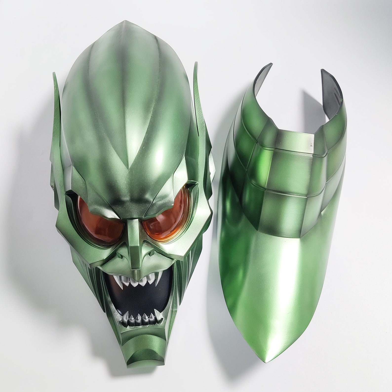 Green Goblin Helmet Green Goblin Mask Green Goblin Cosplay Etsy