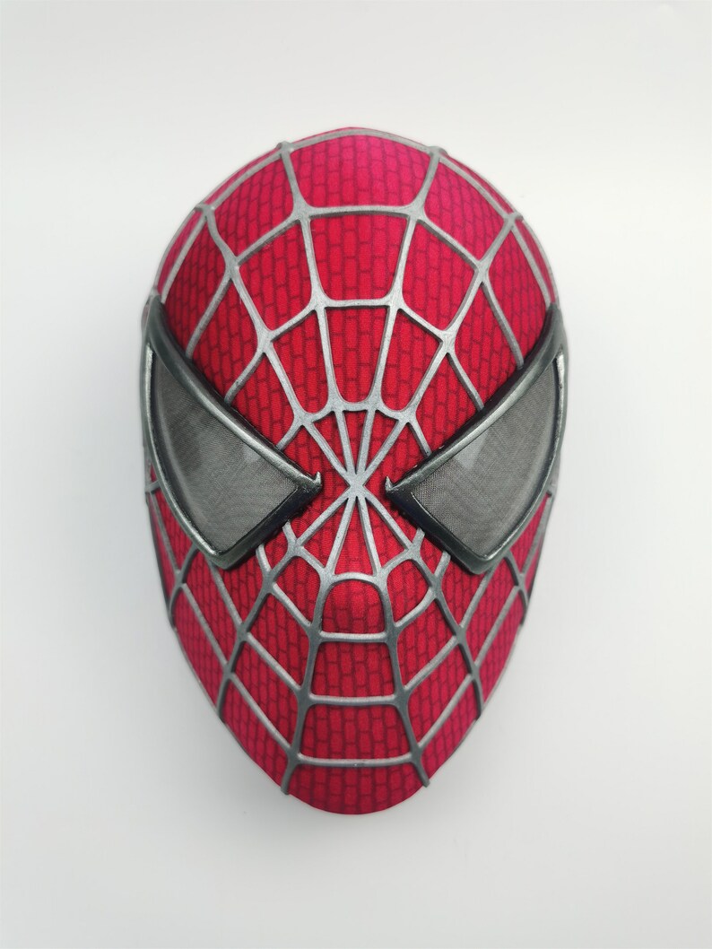 Spiderman Mask Spider Man Mask With Removable Eyes & 3D Etsy