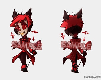 Reversible Alastor keychain (Pilot design)