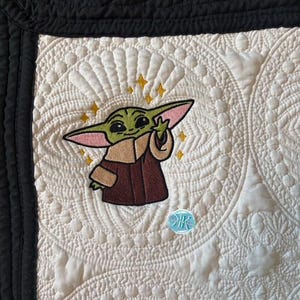 Couverture de couette bébé personnalisée, couette brodée, couverture matelassée héritage, couverture de broderie personnalisée, couverture de bébé