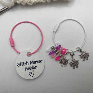 Stitch marker holder Knitting markers Crochet markers Stitch markers Knitting counter Crochet counter
