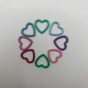 Heart shaped stitch marker Knitting markers Stitch markers Knitting counter