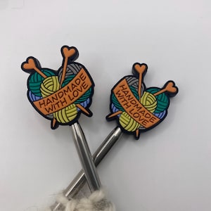 Knitting needle protector set of 2 Stitch stoppers Stitch protectors Knitting notions Needle stoppers