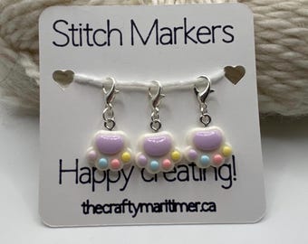 Paw Stitch Marker Set: Knitting/Crochet Progress Keepers