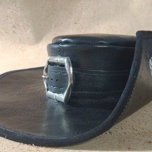 Leather Corsair Hat - Made in Italy