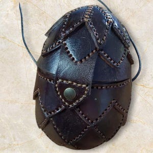 Leather Dragon egg bag - Dragon Egg Bag - Dungeons and dragons dice holder - D&D dice bag - Made In Italy