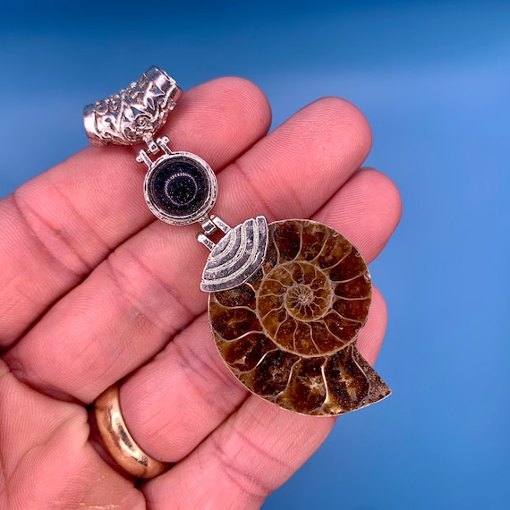 Ammonite Pendant (Fossilized) - image 1