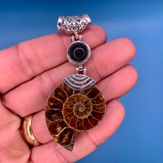 Ammonite Pendant (Fossilized) - image 2