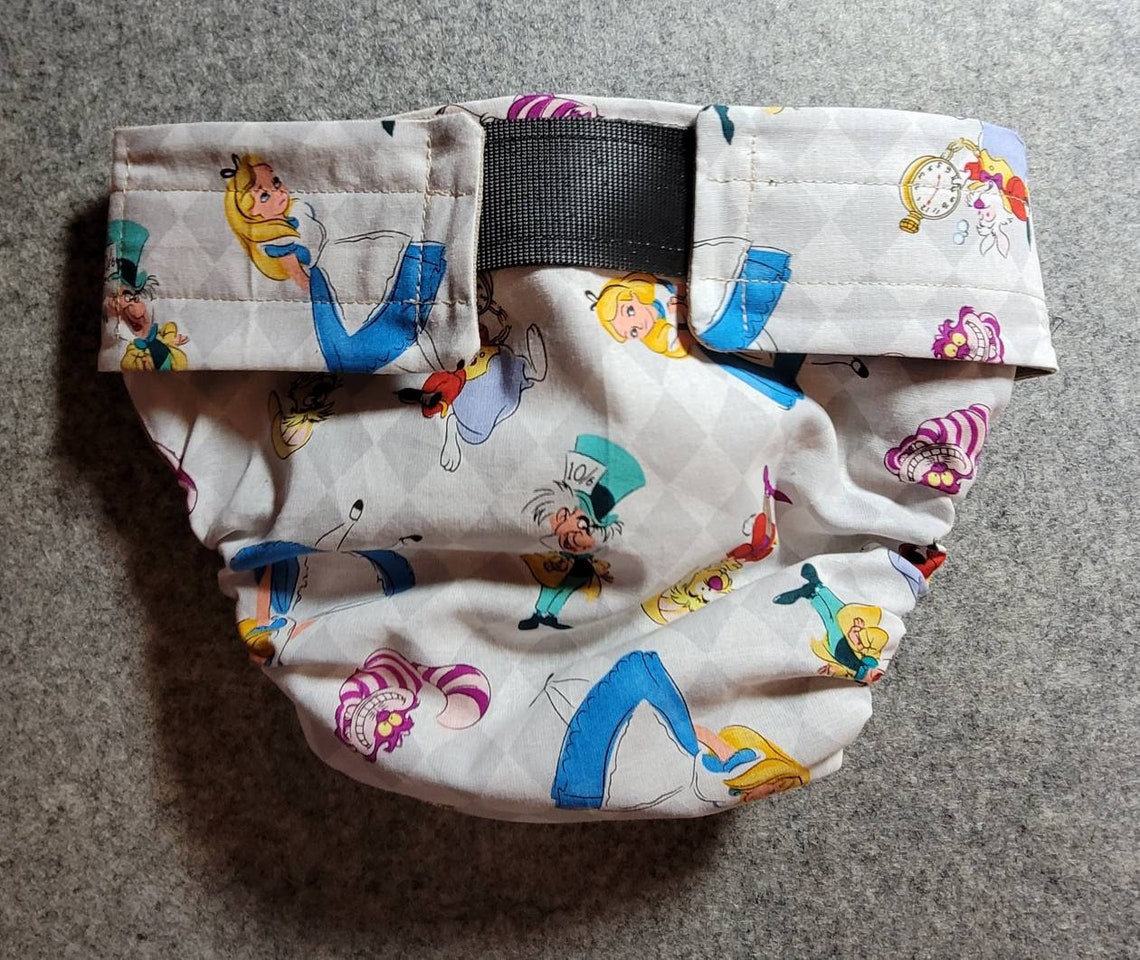 Dog Diaper Cover Alice in Wonderland Size Large without Etsy