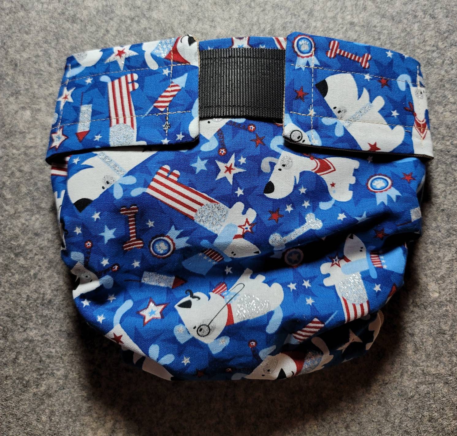 Dog Diaper Cover Patriotic Pups Size small without tail Etsy