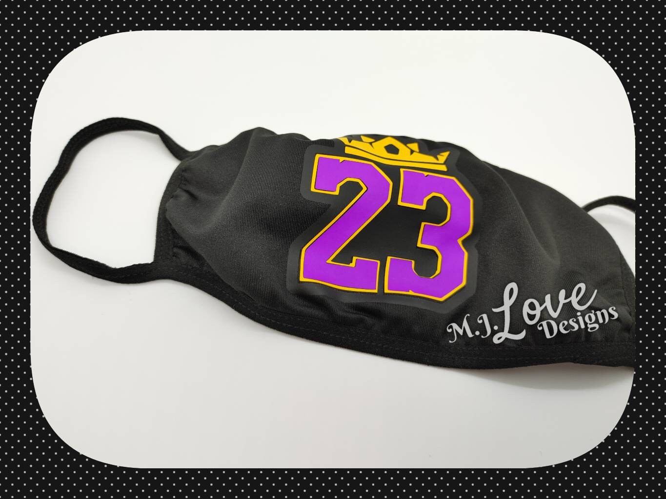 Lebron face mask Lebron Crown Face covering 23 Face Mask Etsy