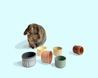 Stacking Cups | Bunny Enrichment Pet Toy