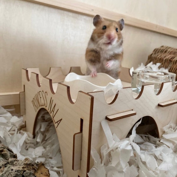 Photo inspiration: Modular Hamster Playgrounds Reference: Wooden Hamster Castle
