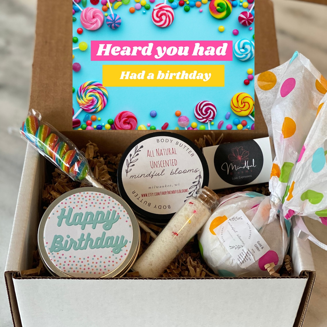 Belated Birthday Gift
 Fun Belated Birthday Gift Colorful belated birthday Custom