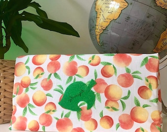 Tier Kreuzung neue Horizonte Pfirsich Muster Blatt Logo Nintendo Switch tragen Fall handgefertigt