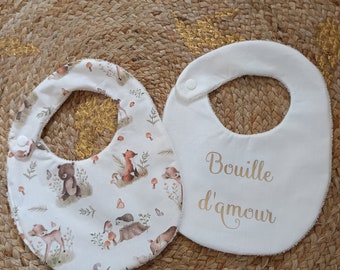 Personalized baby bib set up to 9 months