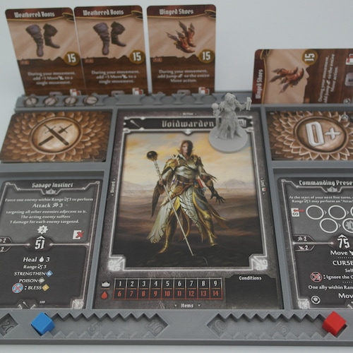 Gloomhaven Jaws of the Lion Player Dashboard, Board Game Organizer Version 2