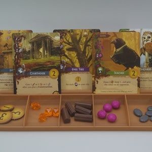 Card & Token Organizer Tray - Premium-Kunststoffschale für die Aufbewahrung von Brettspielen, anpassbarer Organizer für Token, Karten und Zubehör