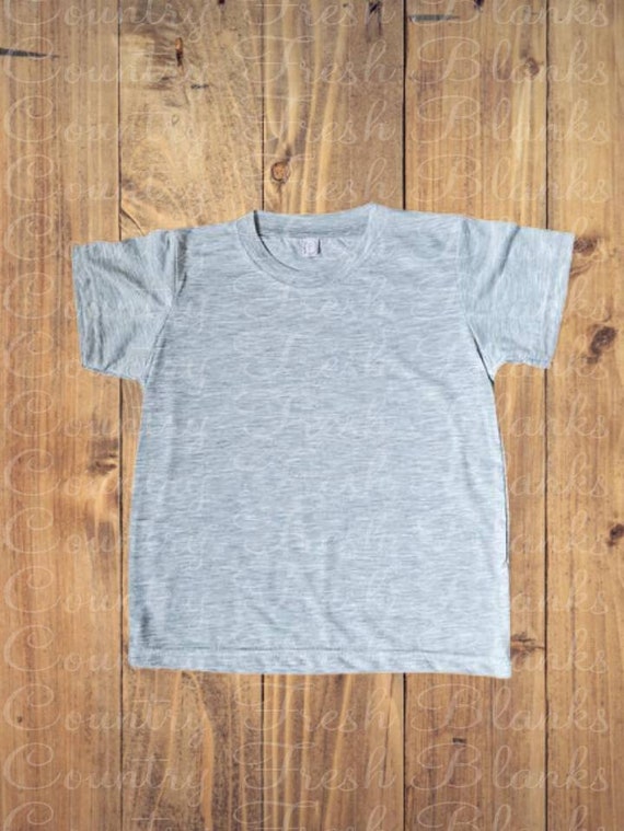 100 Polyester Grey Sublimation Tshirt ToddlerYouth Etsy