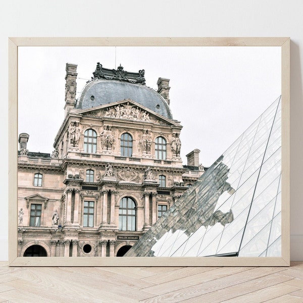 Paris Print, French Print, Architecture Photo, Louvre Museum Photo