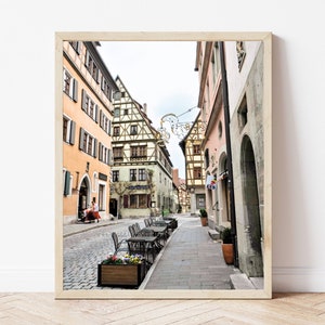 Romantic Rothenburg Print, Architecture Print, Travel Photo Print, Germany Print