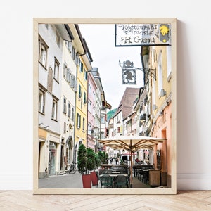 Colorful Italy Photography, Travel Photography, Pastel Print, Cafe Print