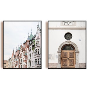 Pastel Italy Wall Art, Door Print, City Architecture, Italy Photography