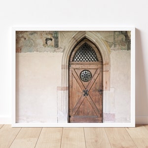 Pastel Door Print, Bolzano Italy, Italian Architecture Photo, Door Artwork