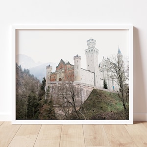 Neuschwanstein Castle Print: Bavarian Landscape, German Decor (Digital Download)