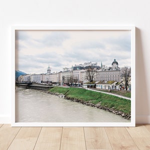 Reise-Poster, europäische Landschaft Wandkunst, Österreich Druck