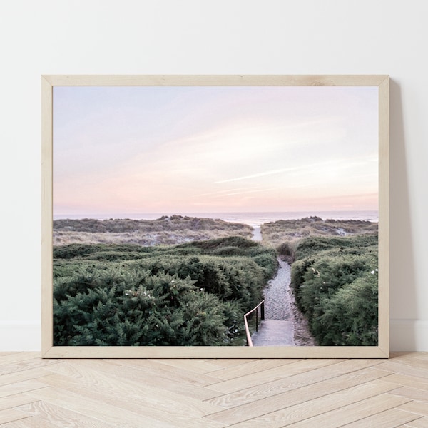 Oregon Coast Print, Oregon Print, Beach Sunset Print, Pacific Coast Print