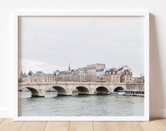 Paris Fine Art Print, Pont Neuf Bridge Print, Paris Photography, Bridge Architecture Photo