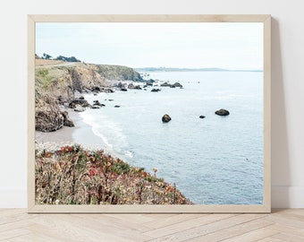 Ocean Print, Bodega Bay Print, Coastal Print, Aerial Beach Print