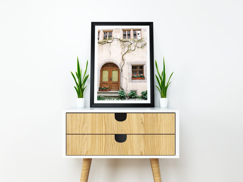 Rothenburg Germany Print Ivy Door Photo Door Architecture Germany Door Photography