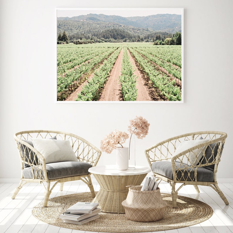 Napa Wine Print Wine Wall Art Vineyard Photography Napa | Etsy