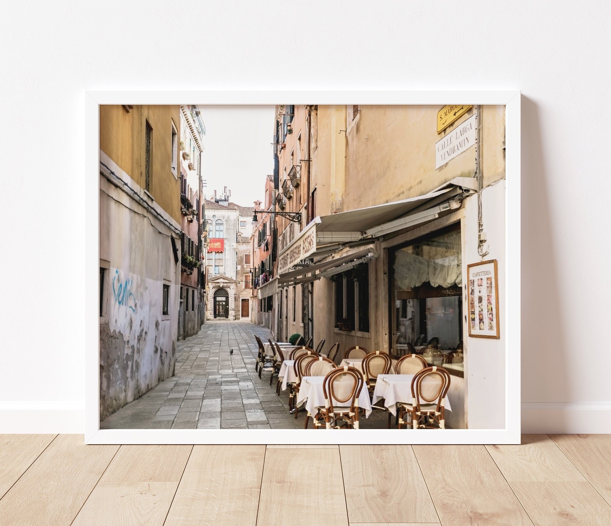 Italy Wall Art Italian Wall Art European Cafe Venice Print Etsy
