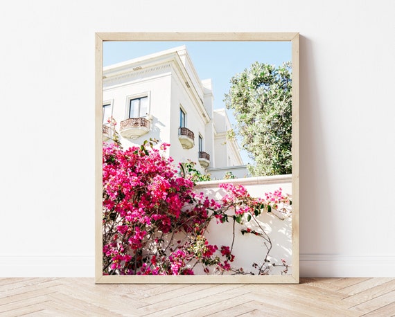 Floral White Building Photo San Francisco Print Architecture - Etsy