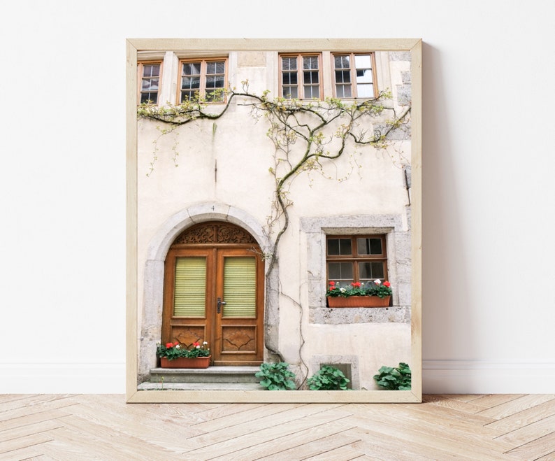Rothenburg Germany Print Ivy Door Photo Door Architecture Germany Door Photography