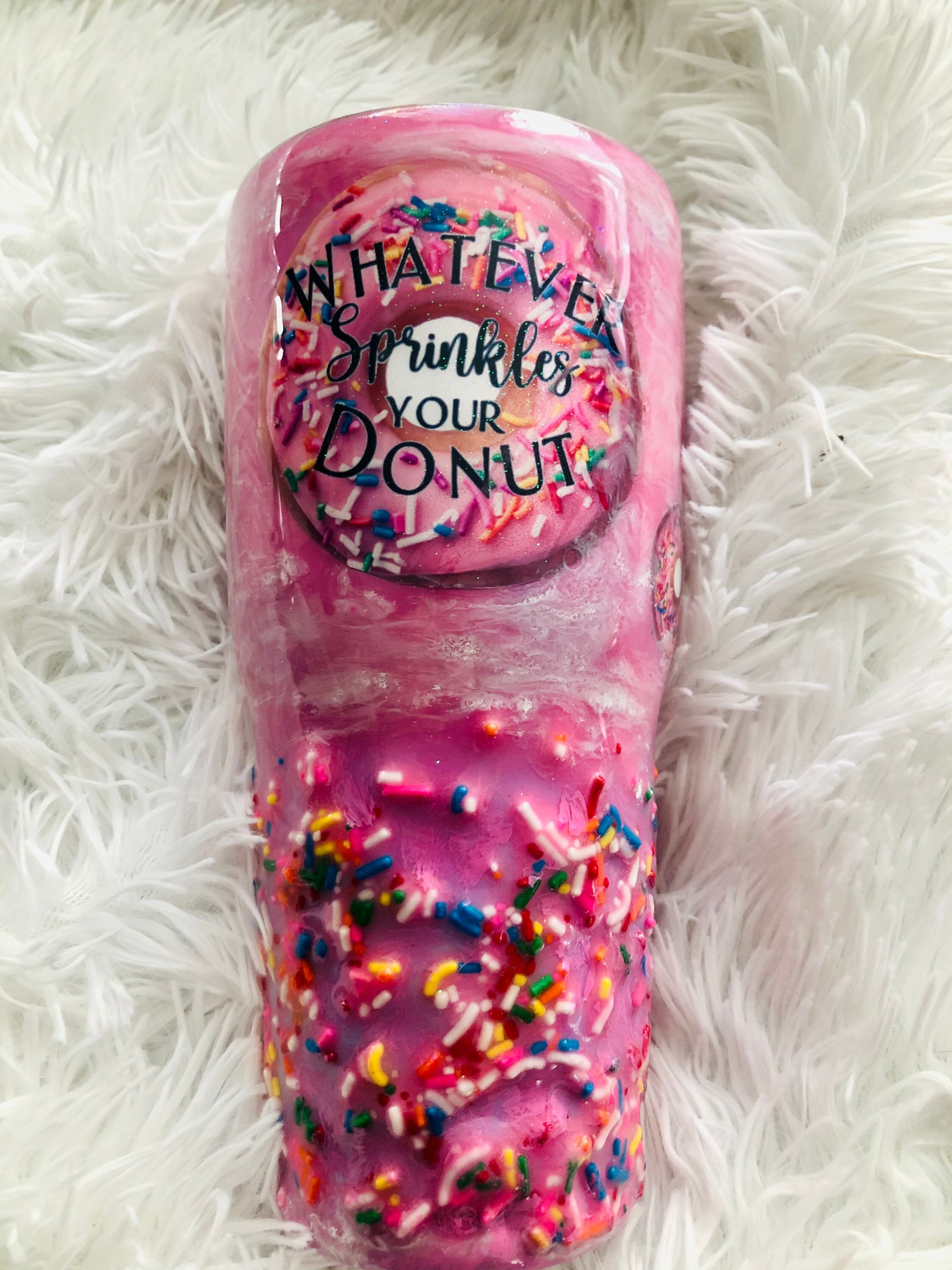 Donut sprinkle epoxy tumbler Etsy