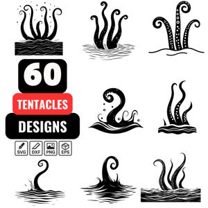 Tentacles Svg Bundle, Tentacles png, Octopus Tentacles, Tentacle Clipart, Tentacles Vector, Tentacle Illustration, Tentacle Graphic