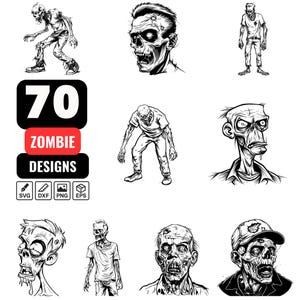 Zombie Racing Svg Zombie Svg Bundle, Zombie Illustration, Horror Svg, Undead Svg, Scary ...