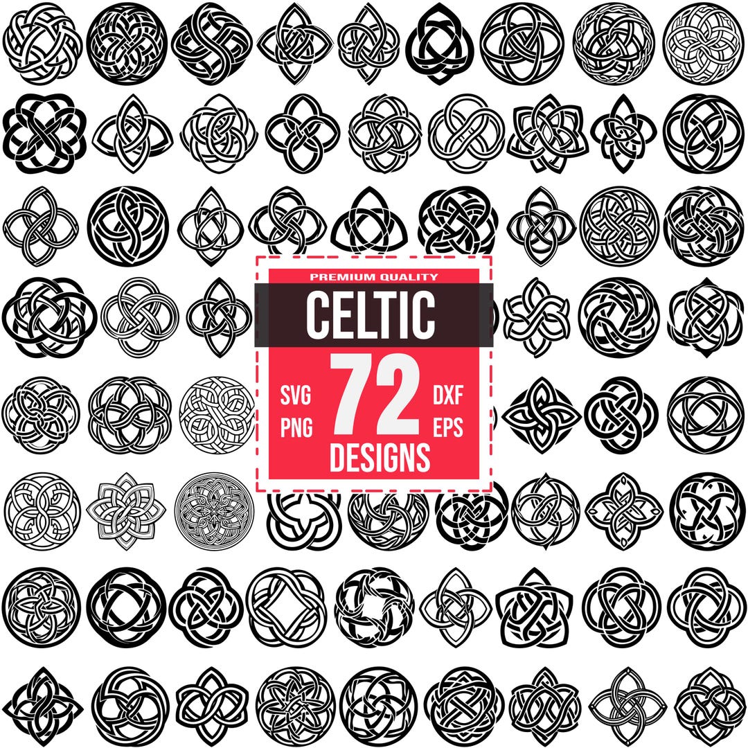 Celtic Svg Bundle, Celtic Knot Svg, Celtic Cross, Celtic Symbol, Celtic ...