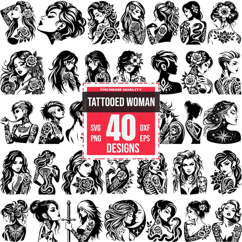 Naked Women Tattoos - Etsy