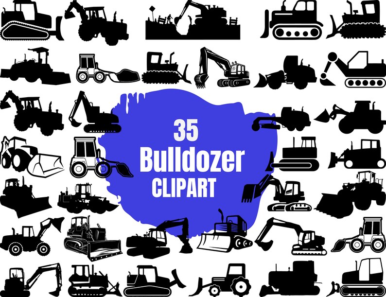 Download Bulldozer Svg Bulldozer svg bundle Bulldozer cut file | Etsy
